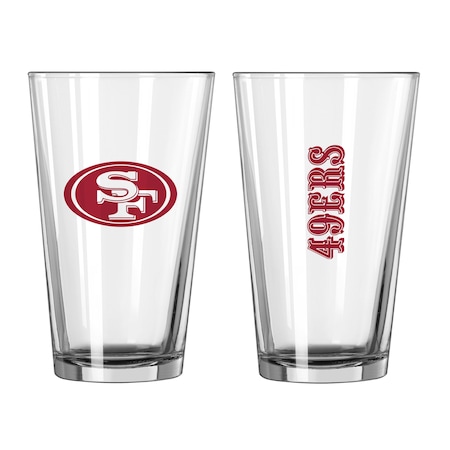 Logo Brands San Francisco 49ers 16oz Gameday Pint Glass 627-G16P-1